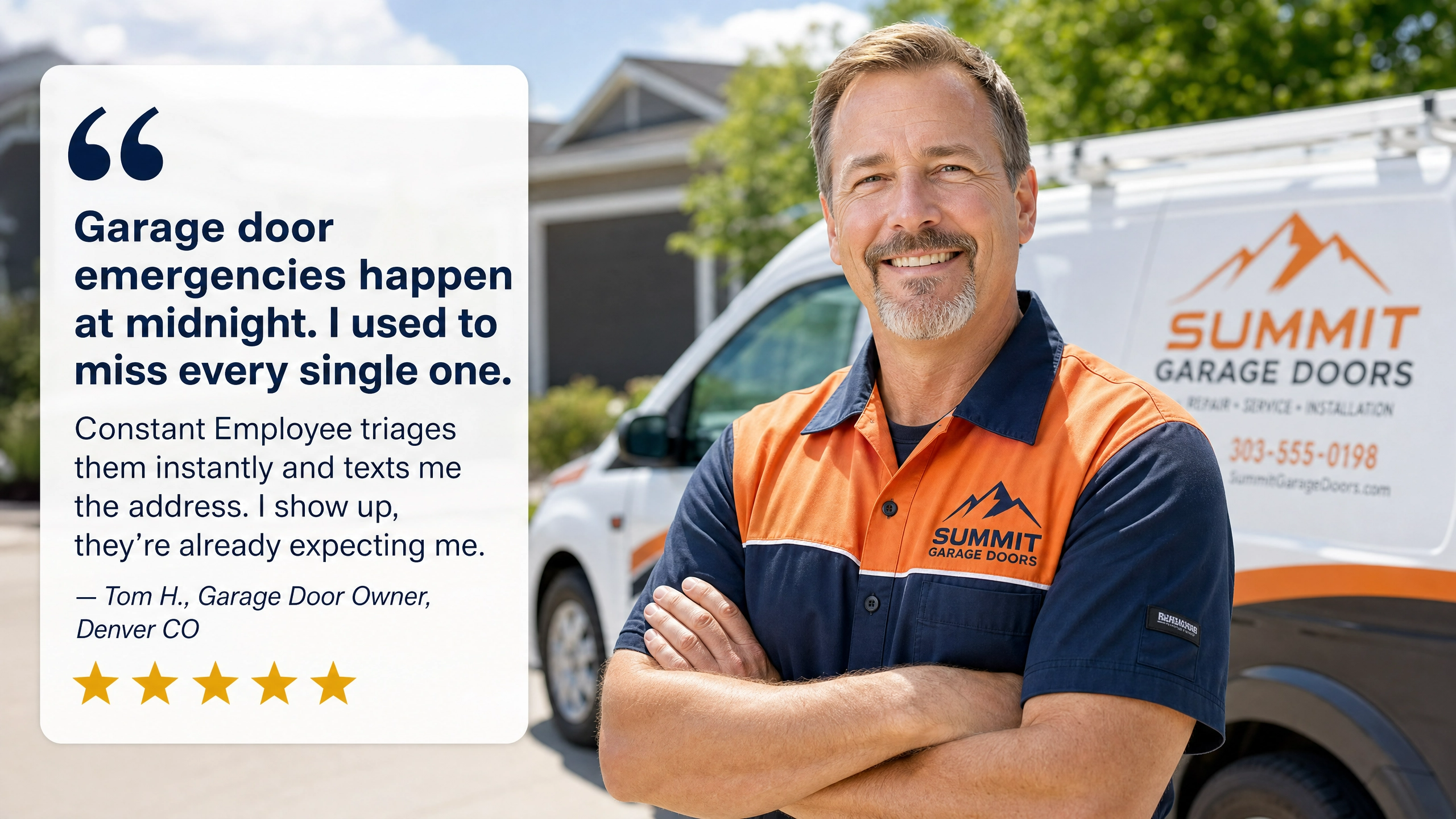 Garage door testimonial